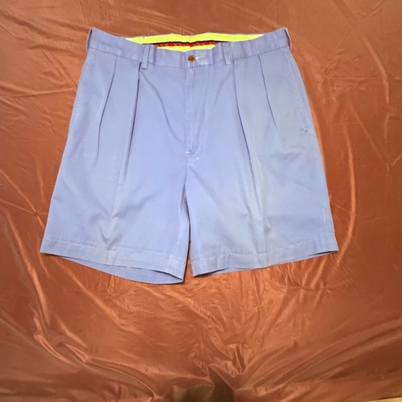 Polo Golf by Ralph Lauren Blue Pleat Front Golf Shorts Size 36 Waist MSRP$165 - Picture 2 of 9